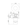 Фото встраиваемый смеситель для душа webert one-b nb880101560