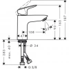 Фото смеситель для раковины hansgrohe logis 71107000
