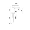 Фото смеситель для раковины jacuzzi rubinetteria borea bdcr205japi