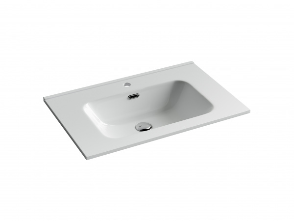 Фото раковина накладная ceramicanova element 71 см, цвет: белый cn7007