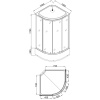 Фото душевая кабина loranto 100x100 см cs-1000-25тм/м