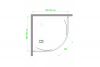 Фото душевое ограждение royal bath hkd rb90hkd-c-bl 90x90 см