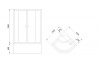 Фото душевое ограждение royal bath bk rb100bk-t 100x100 см