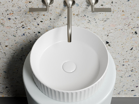 Фото раковина накладная ceramicanova element 36 см, цвет: белый cn6057mw