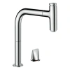 Фото смеситель для кухонной мойки hansgrohe metris select 73804000_vstvo