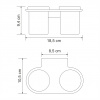 Фото стакан для зубных щеток wasserkraft kammel k-8328d