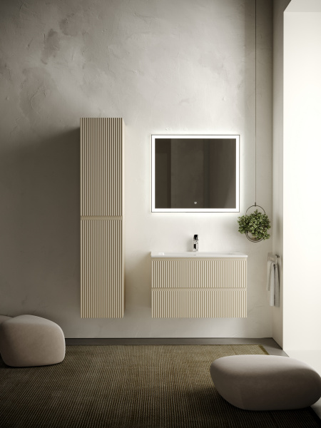 Фото тумба под раковину sancos snob r 80 см, цвет: beige soft  snr80ce