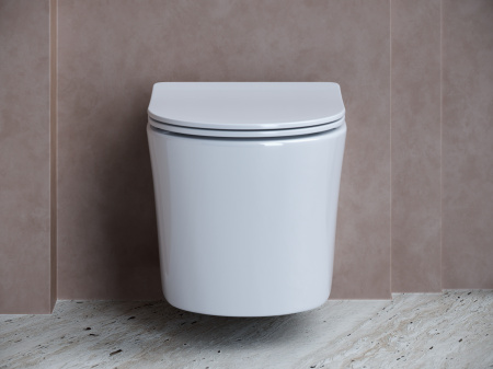 Фото унитаз подвесной, безободковый ceramicanova balearica cn6000