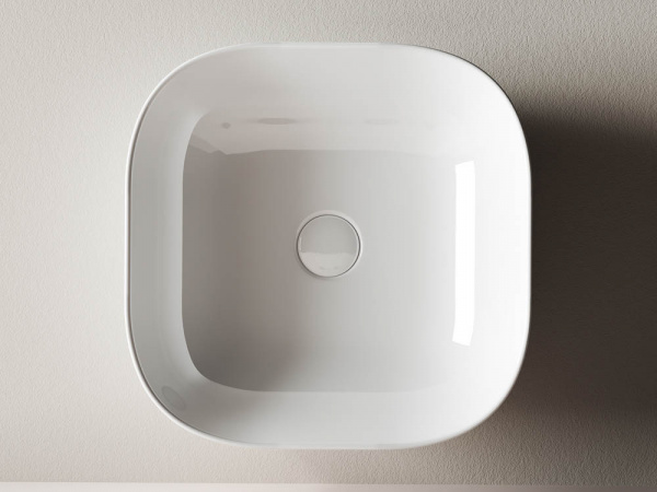 Фото раковина накладная ceramicanova element 42.5 см, цвет: белый cn6010