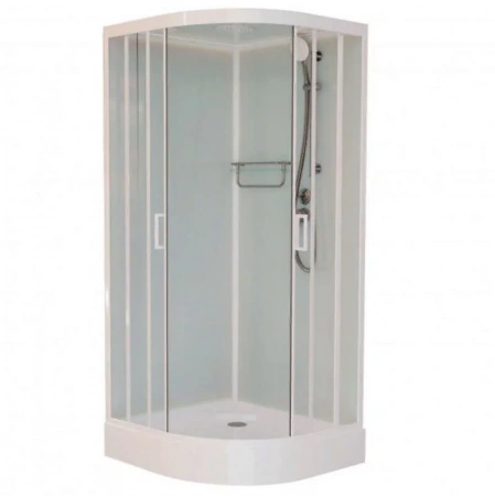 Фото душевая кабина frank f409 white 90x90 см 409009