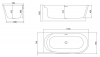 Фото акриловая ванна belbagno bb410-1700-780-r 170x78 см