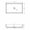 Фото раковина накладная abber rechteck ac2220mw