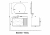 Фото тумба с раковиной orans 100 см bc-2055 1000l