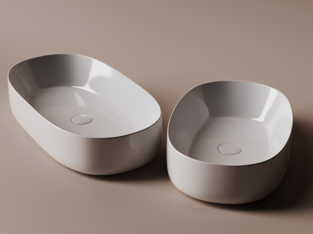 Фото раковина накладная ceramicanova element 67.5 см, цвет: белый cn5022