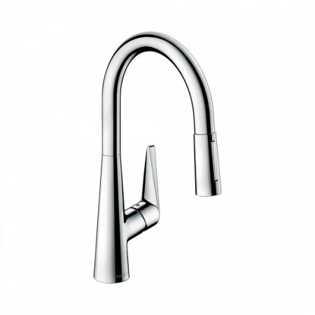 Фото смеситель для кухонной мойки hansgrohe talis 73851000