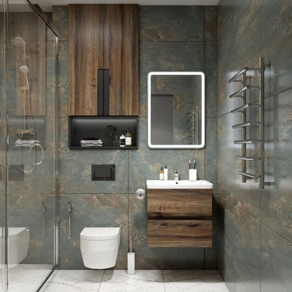 Фото тумба под раковину art&max techno 57 см am-techno-600-2c-so-lw646