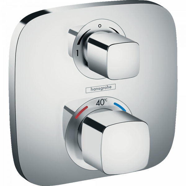 Фото встраиваемый термостатический смеситель для душа hansgrohe ecostat e 15708000