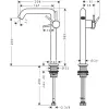 Фото смеситель для раковины hansgrohe tecturis s 73370700