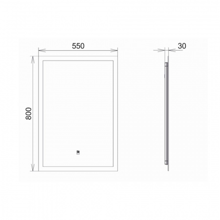 Фото зеркало с подсветкой comforty эдельвейс 60 см 00-00014240