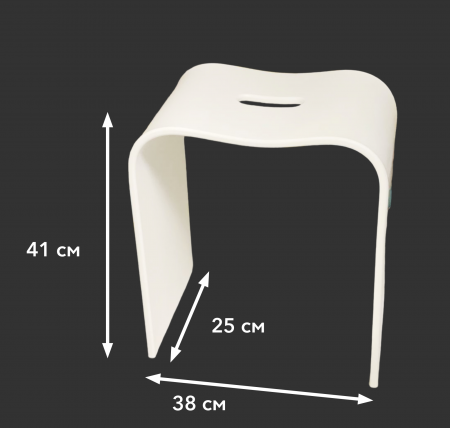 Фото стульчик для душевой кабины taliente sgabello белый ta-stool38-blanco