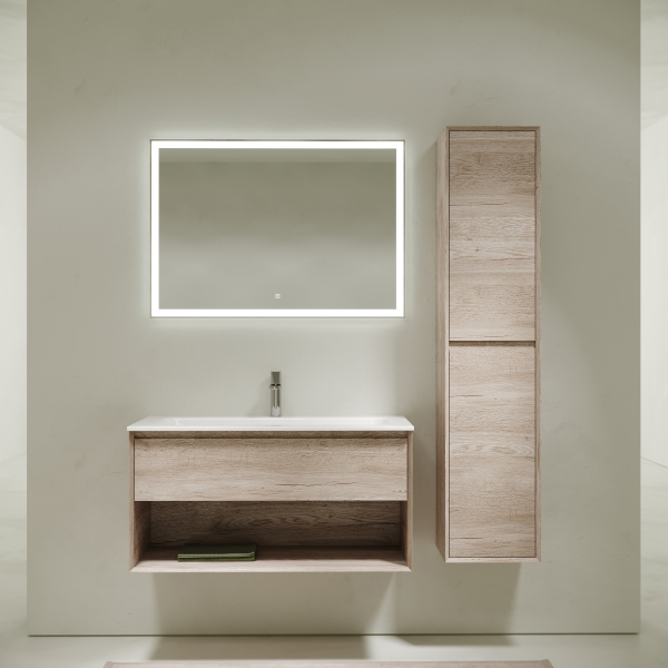 Фото тумба под раковину sancos marmi 2.0 100 см, цвет: дуб галифакс натуральный mr2.0100eg