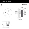 Фото встраиваемый термостатический смеситель для душа whitecross y y1236cr, цвет: хром