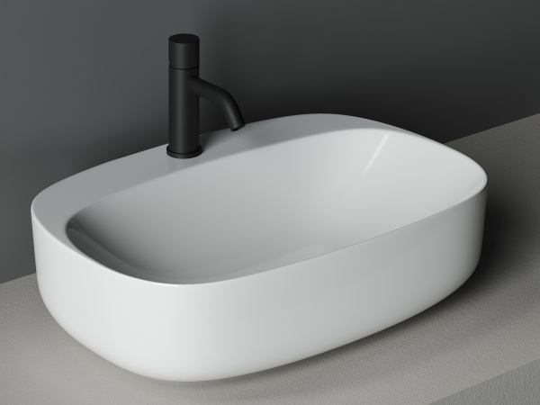 Фото раковина накладная ceramicanova element 59.5 см, цвет: белый cn5012