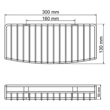 Фото полка металлическая wasserkraft exter k-1611