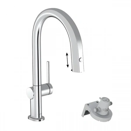 Фото смеситель для кухонной мойки hansgrohe aqittura 76803000