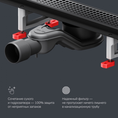 Фото душевой трап am.pm masterflow 70 см w01sc-p11-070-01bm