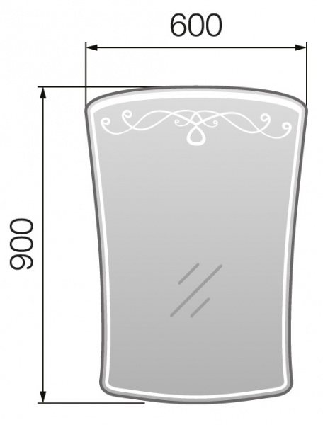 Фото зеркало 1marka classic 1, 60 см