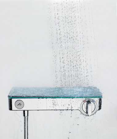 Фото термостатический смеситель для душа hansgrohe showertablet 13171400