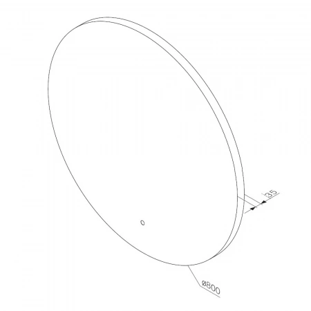 Фото зеркало с led подсветкой am.pm x-joy  80 см m85mox40801s