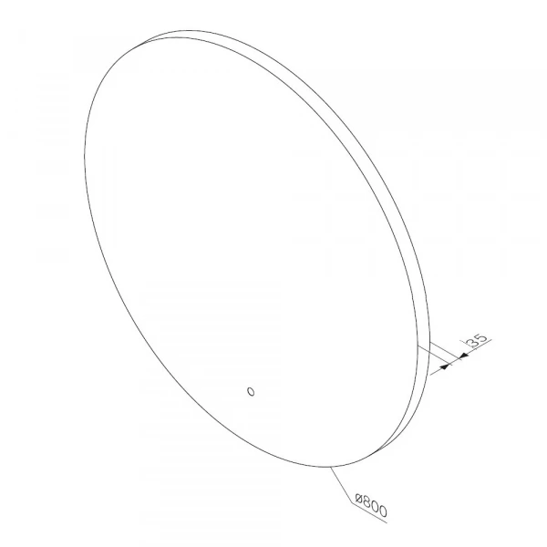 Фото зеркало с led подсветкой am.pm x-joy  80 см m85mox40801s