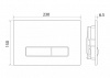Фото клавиша смыва belbagno genova bb018-gv-bianco