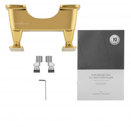 Фото смеситель для душа wonzon & woghand цвет: золото ww-654101-dg