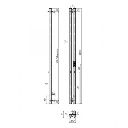Фото электрический полотенцесушитель indigo style 2 pro 120/8 lspre120-8brrt