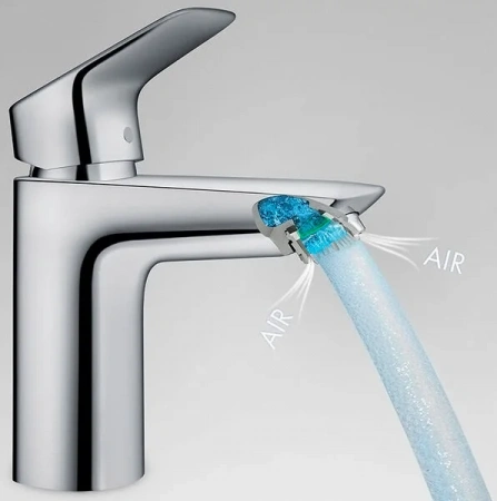 Фото смеситель для раковины hansgrohe logis 71107000