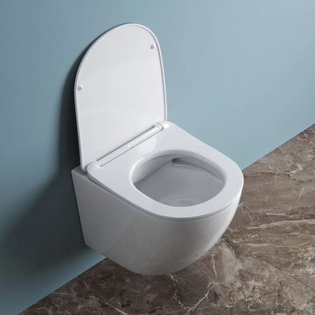 Фото унитаз подвесной belbagno uno 48 см с сиденьем bb3105chr/sc