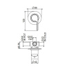 Фото встраиваемый смеситель для душа webert doremi dr880101345