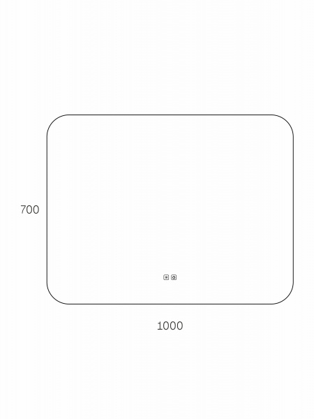 Фото зеркало с подсветкой taliente zled 100 см ta-zled-b10070a