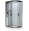 Душевая кабина Frank F412L/R М Black 120x80 см 20059