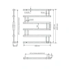 Фото электрический полотенцесушитель indigo muza 60/50 без полки dgm60-50brrt