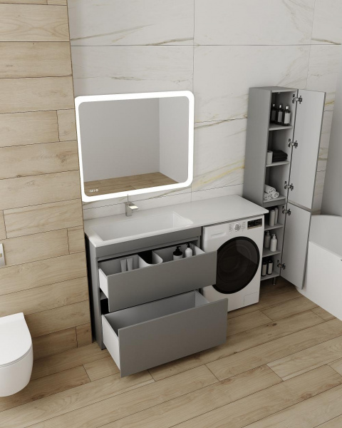 Фото тумба под стиральную машину style line даллас 85 см сс-00002616