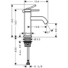 Фото смеситель для раковины hansgrohe tecturis s 73313140