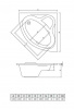 Фото акриловая ванна c-bath aurora 120x120 см cbs001001