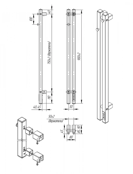 Фото электрический полотенцесушитель indigo style pro 90/8 lspre90-8wmrt