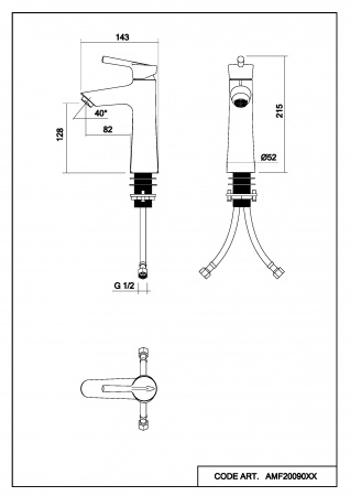 Фото смеситель для раковины abelsberg solida amf20090ch