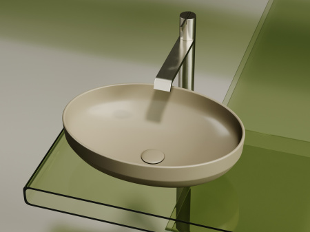 Фото раковина накладная ceramicanova element 50.2 см, цвет: капучино cn6056mc