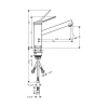 Фото смеситель для кухонной мойки hansgrohe zesis 74806800